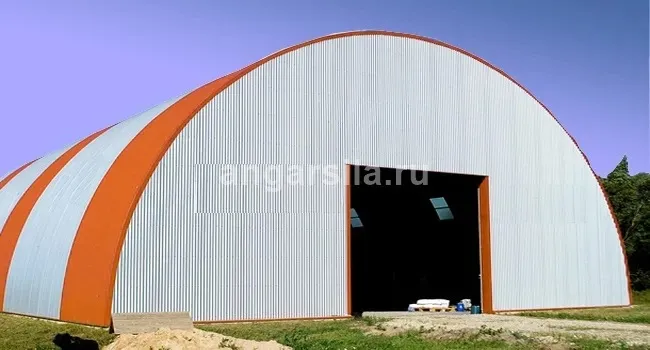 картинка-ссылка на статью: Какой фундамент нужен для бескаркасного ангара в Югорске?