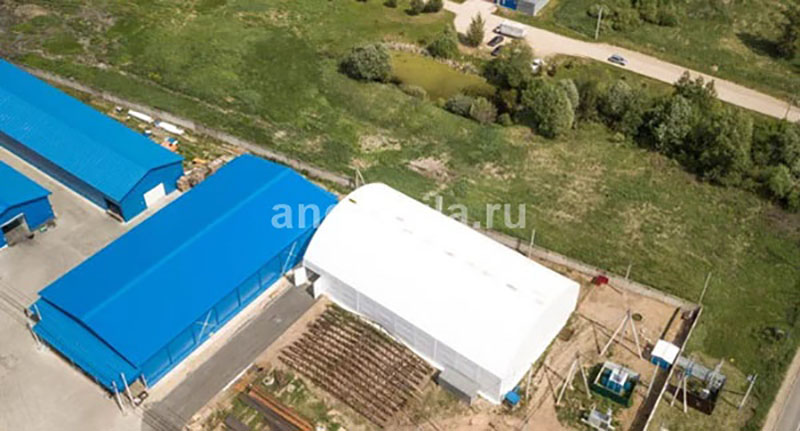 бескаркасный автосервис из металлоконструкций